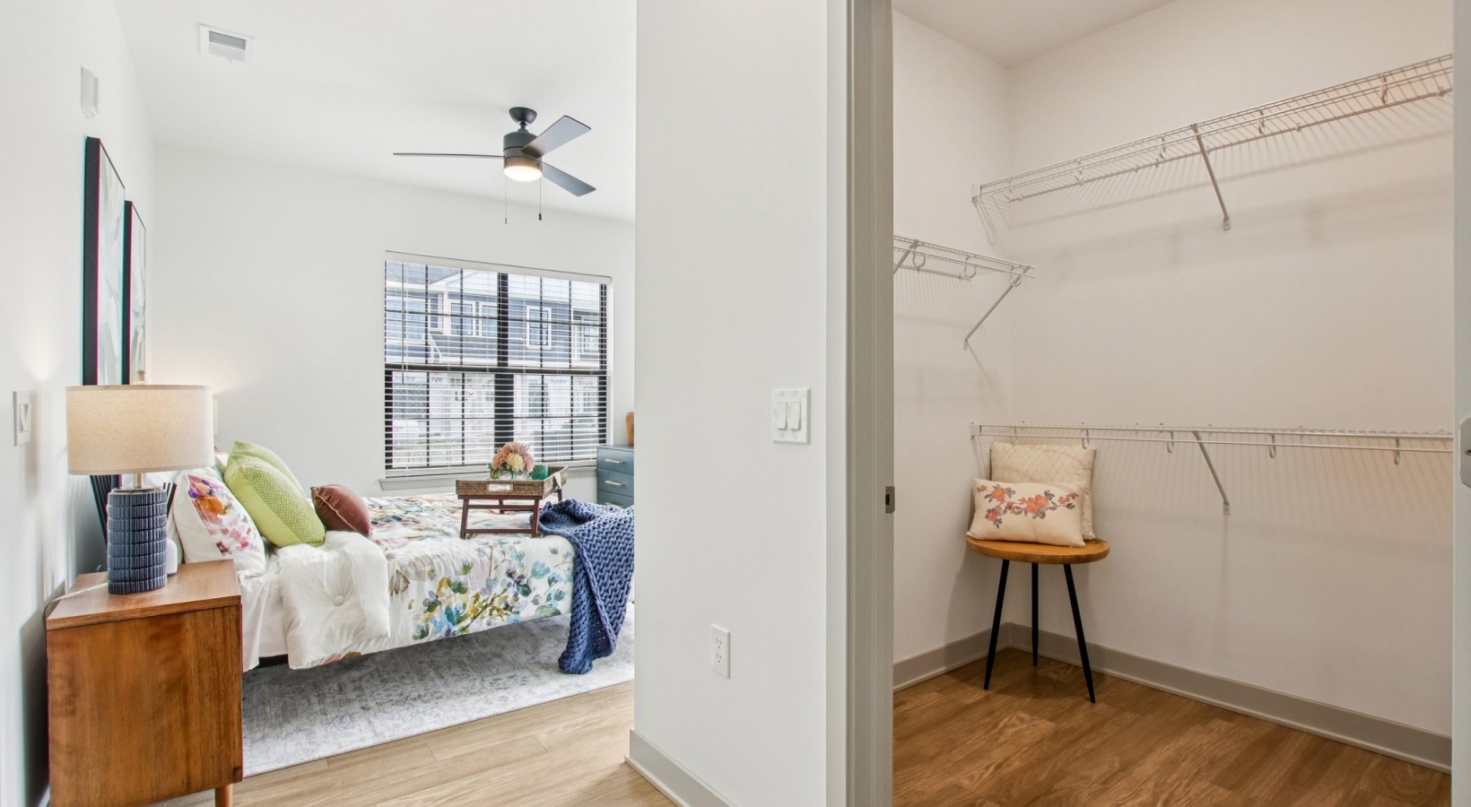 Large closet and bedroom